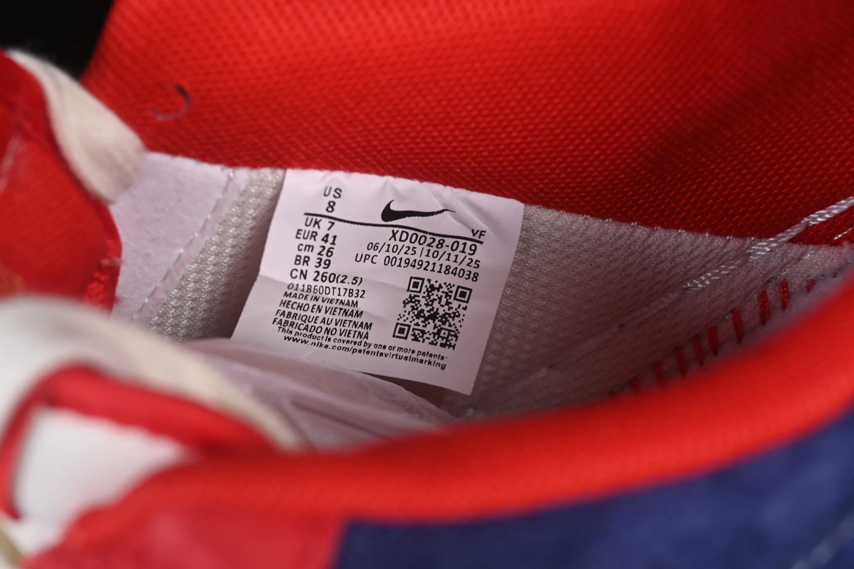 All categories Nk Air Force 1 Air Force series Nk Air Force 1 Low Air Force low top Nike Air Force 1'07 Low Year of the Horse limited edition red, white and blue stitching Air Force 1 low top casual sneakers XD0028-019